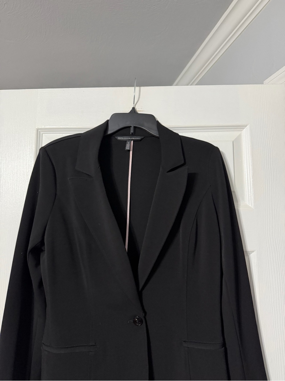 White House Black Market Black Single-Button Women's Blazer - Picture 2 of 15
